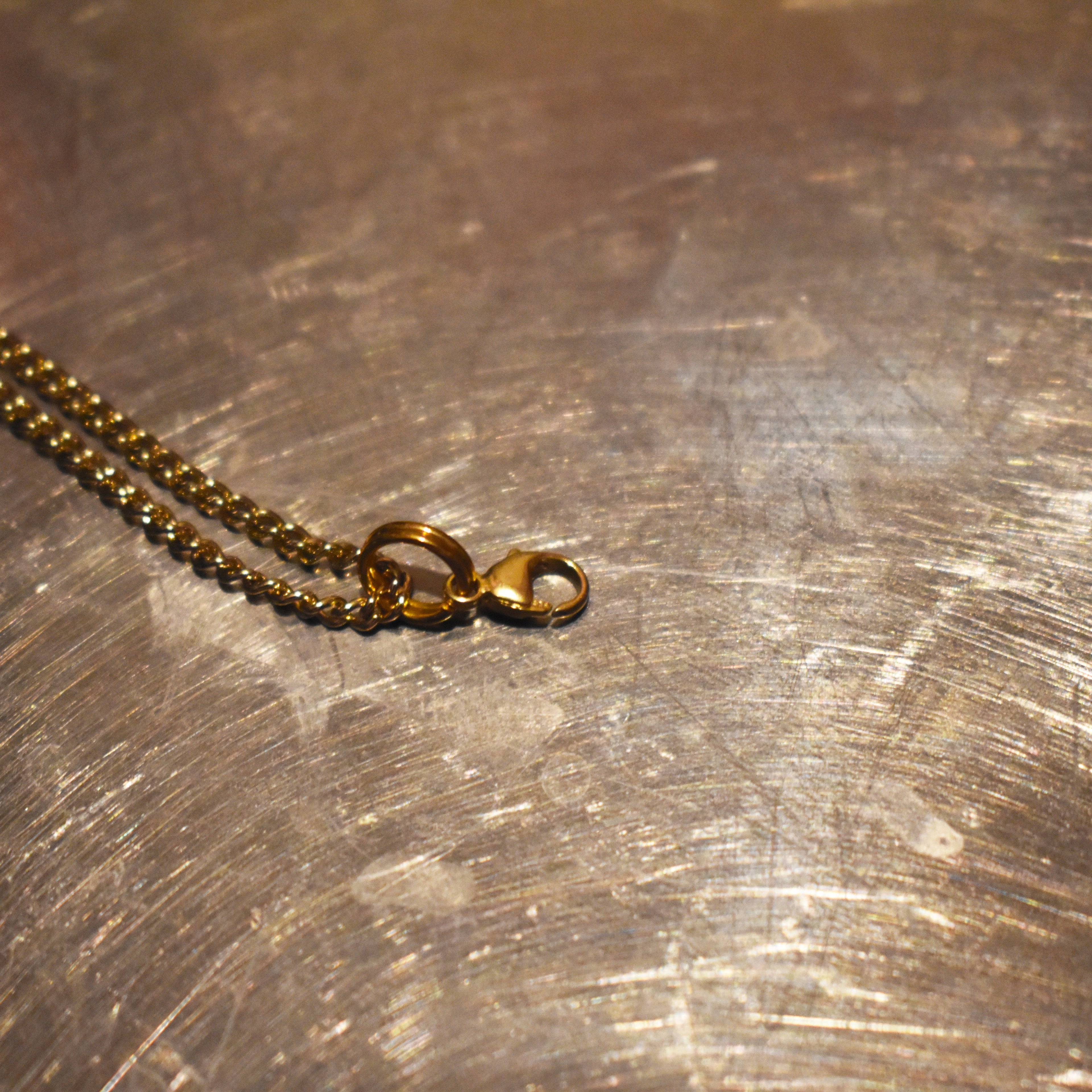 Dainty yellow gold vermeil necklace