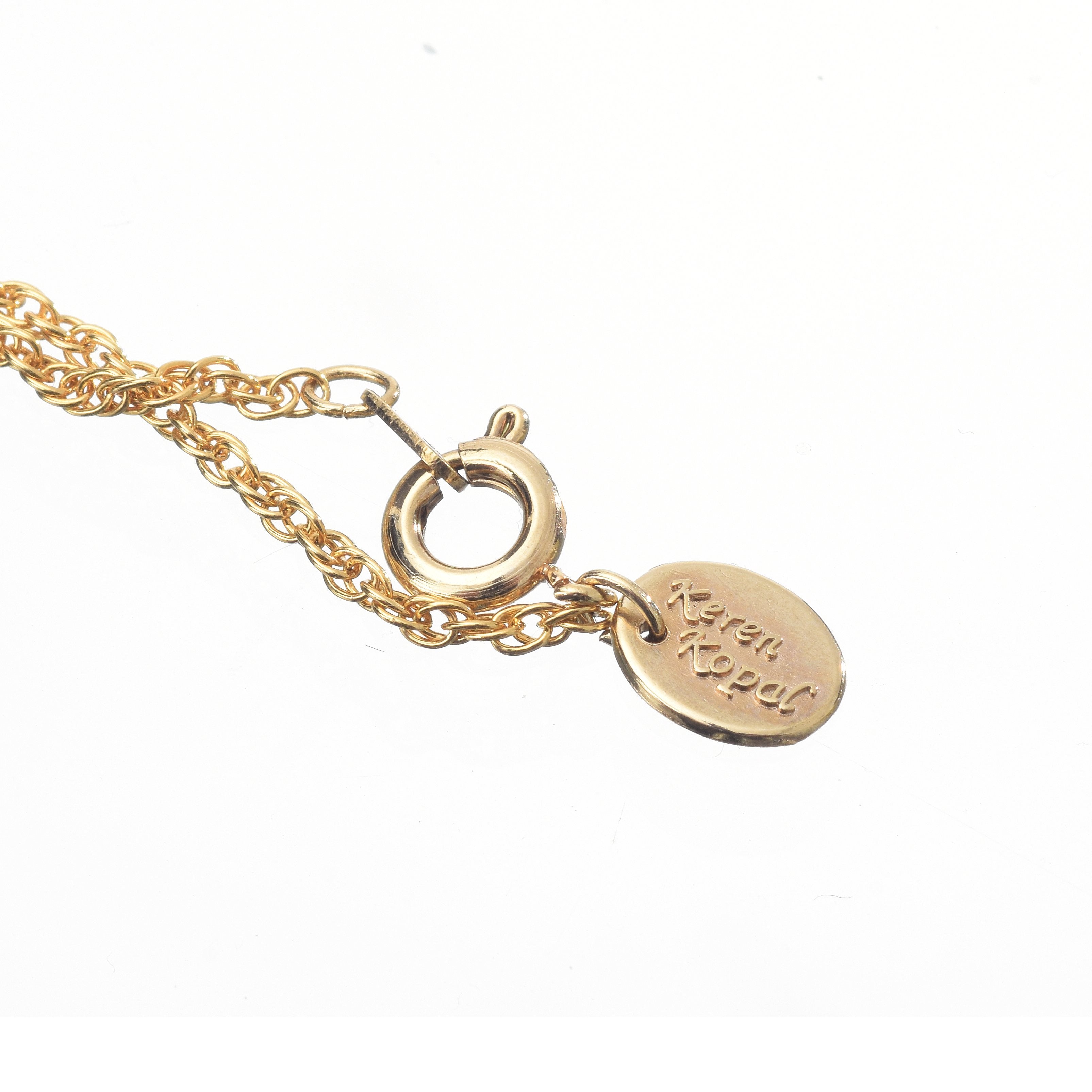 Blue Egg Pendant Gold Necklace