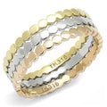 TK3180 - IP Gold & IP Rose Gold (Ion Plating) Stainless Steel Ring with No Stone